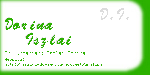 dorina iszlai business card